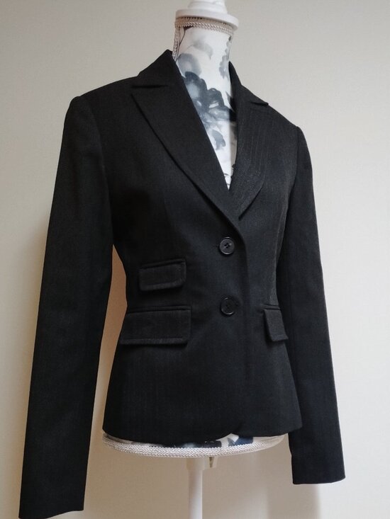 Jacob Jackets & Blazers - Jacob Charcoal Gray Tailored Blazer Made in Canada, size 0